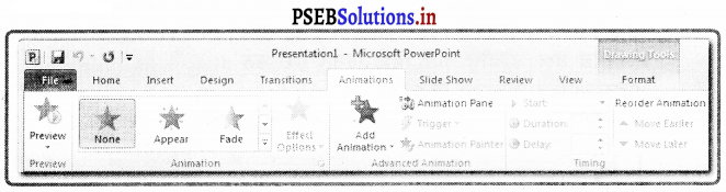 PSEB 8th Class Computer Notes Chapter 4 ਮਾਈਕਰੋਸਾਫਟ ਪਾਵਰਪੁਆਇੰਟ (ਭਾਗ-1 ...