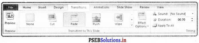 PSEB 8th Class Computer Notes Chapter 4 ਮਾਈਕਰੋਸਾਫਟ ਪਾਵਰਪੁਆਇੰਟ (ਭਾਗ-1) 6