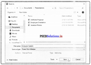 PSEB 8th Class Computer Notes Chapter 6 ਮਾਈਕਰੋਸਾਫਟ ਪਾਵਰਪੁਆਇੰਟ (ਭਾਗ-3 ...