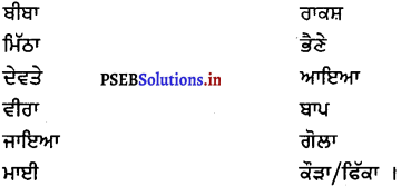 PSEB 8th Class Punjabi Solutions Chapter 24 ਭੂਆ 1