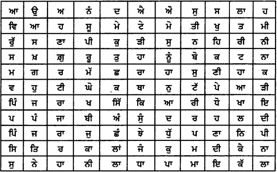 PSEB 8th Class Punjabi Vyakaran ਸ਼ਬਦ-ਜਾਲ ਵਿਚੋਂ ਸਾਰਥਕ ਸ਼ਬਦ ਲੱਭਣਾ (1st Language) 3