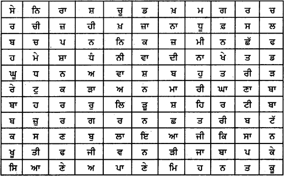 PSEB 8th Class Punjabi Vyakaran ਸ਼ਬਦ-ਜਾਲ ਵਿਚੋਂ ਸਾਰਥਕ ਸ਼ਬਦ ਲੱਭਣਾ (1st Language) 4