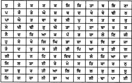 PSEB 8th Class Punjabi Vyakaran ਸ਼ਬਦ-ਜਾਲ ਵਿਚੋਂ ਸਾਰਥਕ ਸ਼ਬਦ ਲੱਭਣਾ (1st Language) 8
