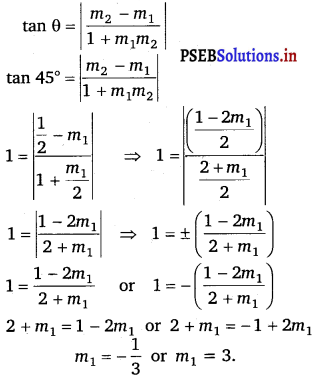 PSEB 11th Class Maths Solutions Chapter 10 Straight Lines Miscellaneous Exercise 3