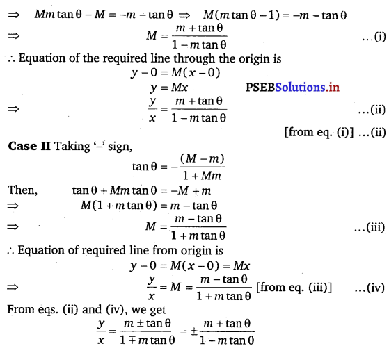 PSEB 11th Class Maths Solutions Chapter 10 Straight Lines Miscellaneous Exercise 5