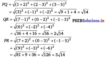 PSEB 11th Class Maths Solutions Chapter 12 Introduction to Three Dimensional Geometry Ex 12.2 1