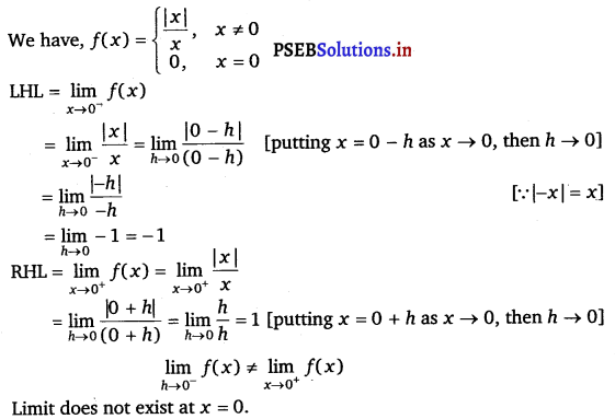 PSEB 11th Class Maths Solutions Chapter 13 Limits and Derivatives Ex 13.1 14