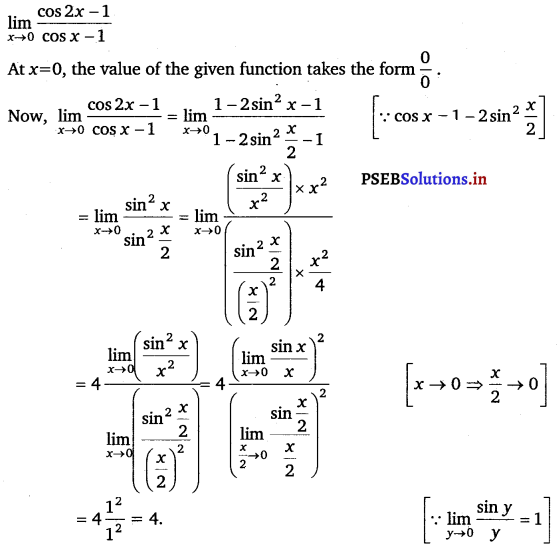 PSEB 11th Class Maths Solutions Chapter 13 Limits and Derivatives Ex 13.1 6