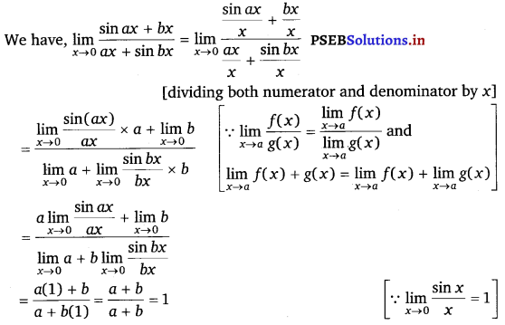 PSEB 11th Class Maths Solutions Chapter 13 Limits and Derivatives Ex 13.1 8