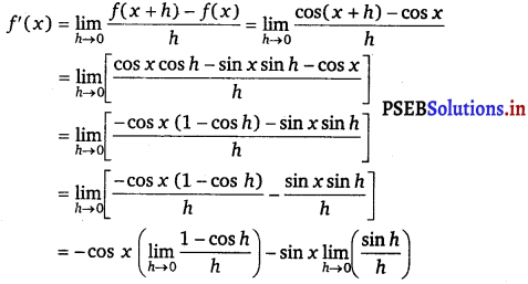 PSEB 11th Class Maths Solutions Chapter 13 Limits and Derivatives Ex 13.2 9