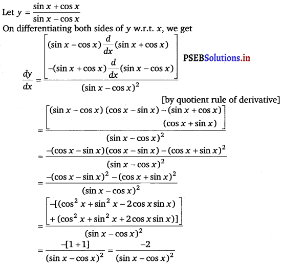 PSEB 11th Class Maths Solutions Chapter 13 Limits and Derivatives Miscellaneous Exercise 15
