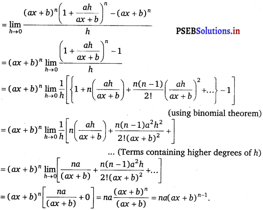 PSEB 11th Class Maths Solutions Chapter 13 Limits and Derivatives Miscellaneous Exercise 9
