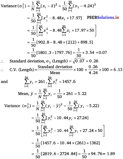 PSEB 11th Class Maths Solutions Chapter 15 Statistics Ex 15.3 9