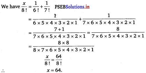 PSEB 11th Class Maths Solutions Chapter 7 Permutations and Combinations Ex 7.2 1