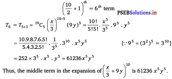 PSEB 11th Class Maths Solutions Chapter 8 Binomial Theorem Ex 8.2 3