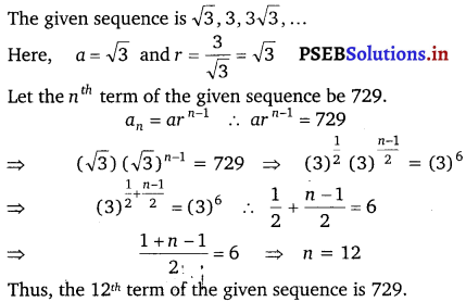 PSEB 11th Class Maths Solutions Chapter 9 Sequences and Series Ex 9.3 1