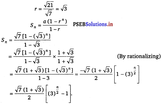 PSEB 11th Class Maths Solutions Chapter 9 Sequences and Series Ex 9.3 4