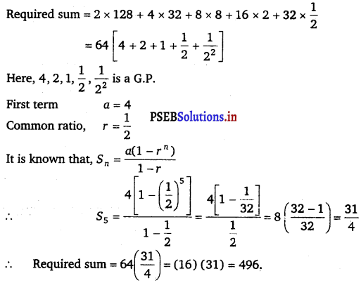 PSEB 11th Class Maths Solutions Chapter 9 Sequences and Series Ex 9.3 9