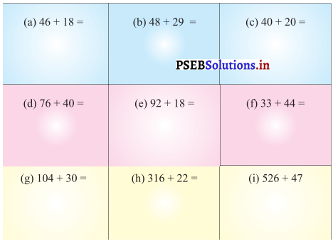 PSEB 3rd Class Maths Solutions Chapter 2 Addition and Subtraction 21