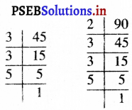 PSEB 5th Class Maths Solutions Chapter 3 महत्तम समावर्तक और लघुत्तम समावर्तक Ex 3.2 12
