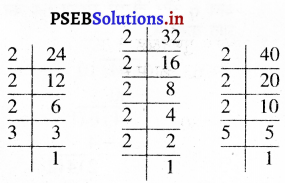PSEB 5th Class Maths Solutions Chapter 3 महत्तम समावर्तक और लघुत्तम समावर्तक Ex 3.2 8