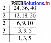 PSEB 5th Class Maths Solutions Chapter 3 महत्तम समावर्तक और लघुत्तम समावर्तक Ex 3.3 2