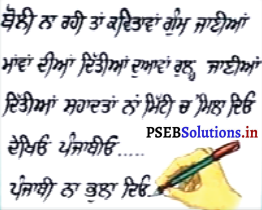 PSEB 5th Class Welcome Life Solutions Chapter 4 ਦਿਲ ਵਿੱਚ ਇਹਨਾਂ ਲਈ ਪਿਆਰ ਰੱਖੀਏ 9