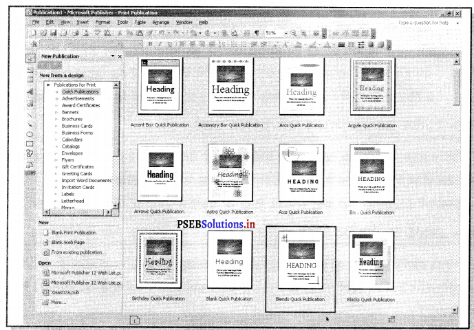 PSEB 10th Class Computer Notes Chapter 8 माईक्रोसॉफ्ट पब्लिशर-II 4