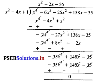 PSEB 10th Class Maths Solutions Chapter 2 बहुपद Ex 2.4 4