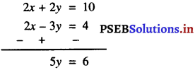 PSEB 10th Class Maths Solutions Chapter 3 दो चर वाले रैखिक समीकरण युग्म Ex 3.4 1