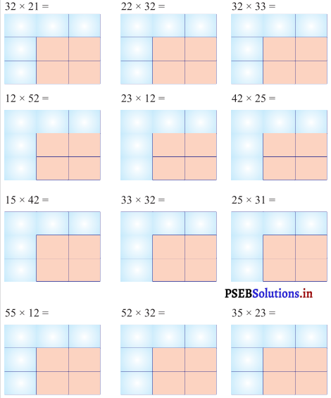 PSEB 3rd Class Maths Solutions Chapter 3 Multiplication 62