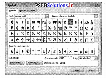 PSEB 7th Class Computer Solutions Chapter 4 एम एस वर्ड में फारमैटिंग (भाग-1) 7
