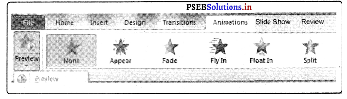 PSEB 8th Class Computer Notes Chapter 6 माइक्रोसॉफ्ट पावर पवाइंट (भाग-3) 10