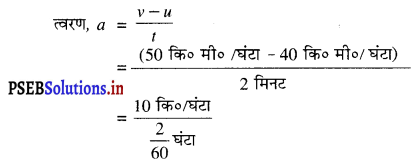PSEB 9th Class Science Important Questions Chapter 8 गति 40