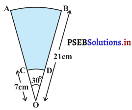 PSEB 10th Class Maths Solutions Chapter 12 वृत्तों से संबंधित क्षेत्रफल Ex 12.3 19