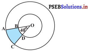 PSEB 10th Class Maths Solutions Chapter 12 वृत्तों से संबंधित क्षेत्रफल Ex 12.3 2