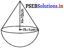 PSEB 10th Class Maths Solutions Chapter 13 पृष्ठीय क्षेत्रफल और आयतन Ex 13.2 1