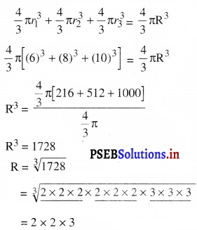 PSEB 10th Class Maths Solutions Chapter 13 पृष्ठीय क्षेत्रफल और आयतन Ex 13.3 3