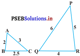 PSEB 10th Class Maths Solutions Chapter 6 त्रिभुज Ex 6.3 2