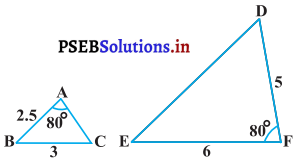 PSEB 10th Class Maths Solutions Chapter 6 त्रिभुज Ex 6.3 5