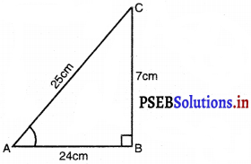 PSEB 10th Class Maths Solutions Chapter 8 त्रिकोणमिति का परिचय Ex 8.1 1