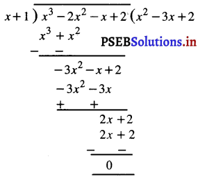 PSEB 9th Class Maths Solutions Chapter 2 बहुपद Ex 2.4 1