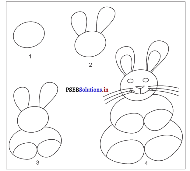 PSEB 3rd Class English Solutions Chapter 5 A Bear and A Rabbit 12