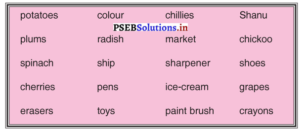 PSEB 3rd Class English Solutions Chapter 8 Going to Market 7
