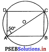 PSEB 9th Class Maths MCQ Chapter 10 वृत्त 5