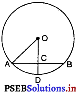 PSEB 9th Class Maths MCQ Chapter 10 वृत्त 6