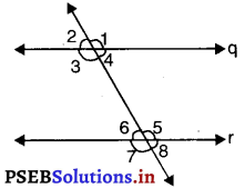 PSEB 9th Class Maths MCQ Chapter 6 रेखाएँ और कोण 11