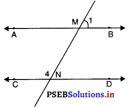 PSEB 9th Class Maths MCQ Chapter 6 रेखाएँ और कोण 21