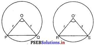PSEB 9th Class Maths Solutions Chapter 10 वृत्त Ex 10.2 1