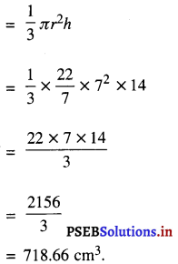 PSEB 9th Class Maths Solutions Chapter 13 पृष्ठीय क्षेत्रफल एवं आयतन Ex 13.7 15